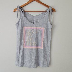 Light Gray Pajama Tank Top Sz Small